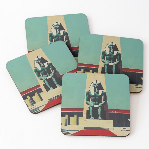 Item preview, A grand 3D rendering showcasing an imposing pharaoh statue. designed and sold by CheerForGoods.