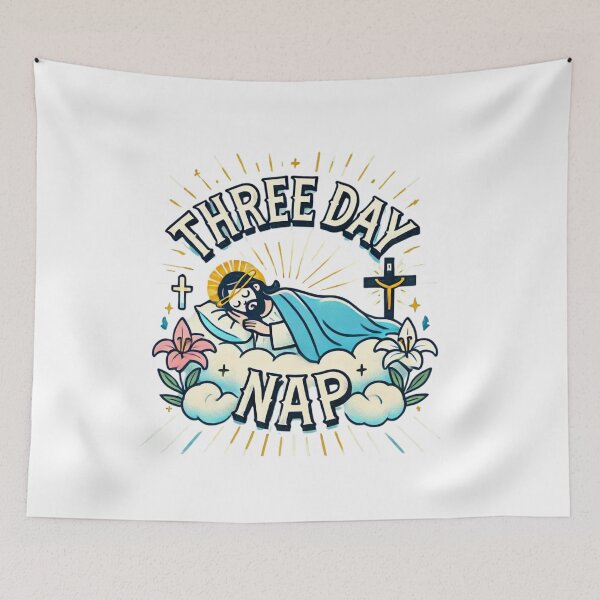 Item preview, three day nap jesus designed and sold by Mateusz Majcherek.