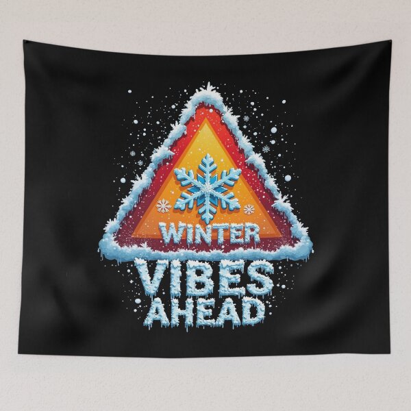 Item preview, Winter Vibes Ahead - Christmas Sign designed and sold by Blok45.