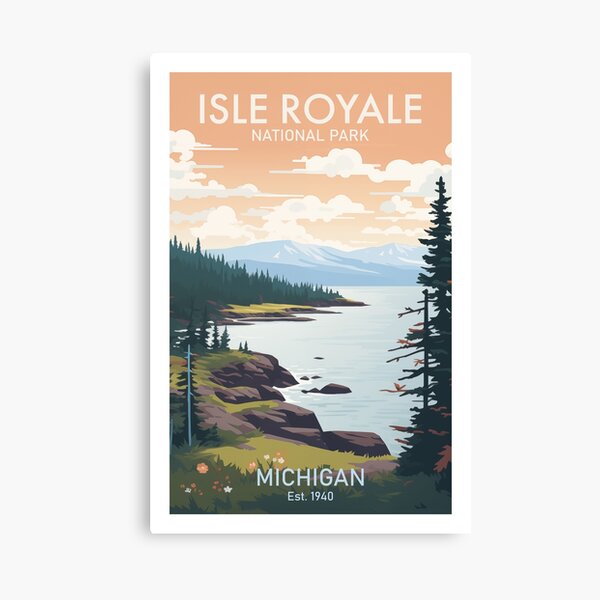 Item preview, ISLE ROYALE NATIONAL PARK designed and sold by MarkedArtPrints.