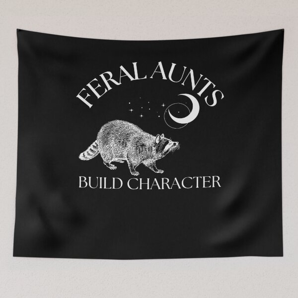 Item preview, Feral Aunts Build Character Raccoon Lover Aunt designed and sold by Wisppiaa.
