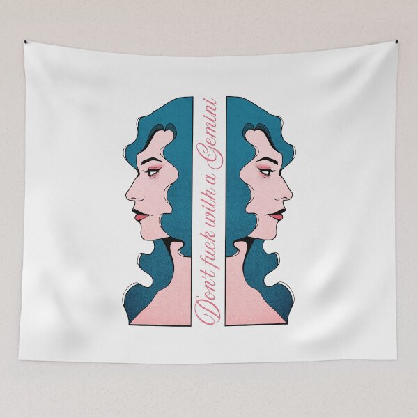 Item preview, Do Not Fuck with a Gemini | Pink and Teal designed and sold by ObsidianDaz.