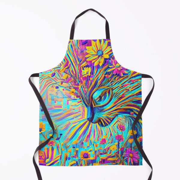 Item preview, Floral Cat Dreamscape of Electric Colors designed and sold by blackhalt.