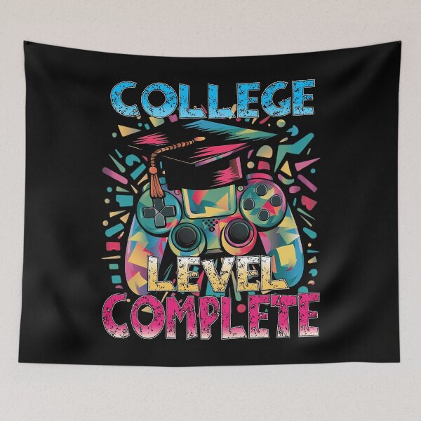 Item preview, College Level Complete Videogame controller Graduation Hat  designed and sold by Smix Pixels.