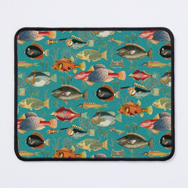 Item preview, Oceania Blooming Reef - Tropical Elegance - Sepia Teal designed and sold by UtArt.