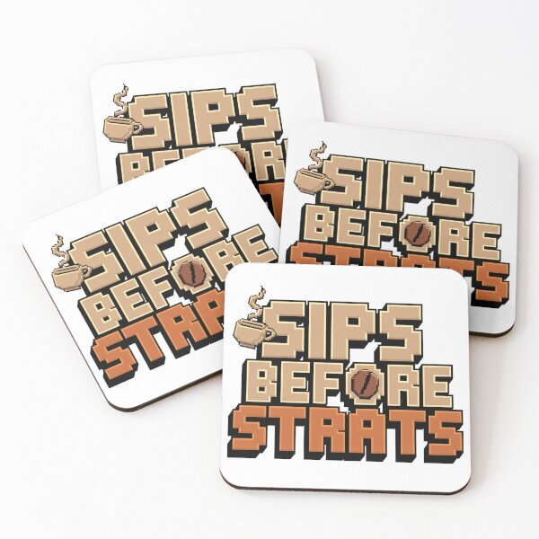 Item preview, Sips Before Strats designed and sold by 8bitdecalworld.