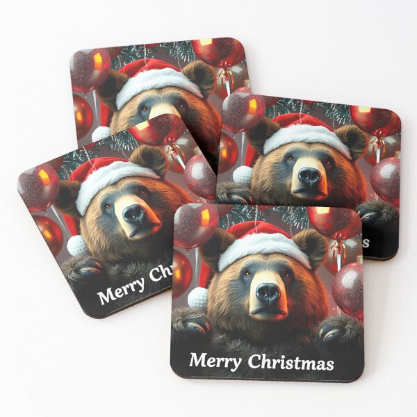 Item preview, Merry Christmas Bear Happy Holidays Bear designed and sold by Ray's Photos & Art.