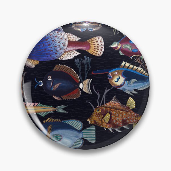 Item preview, Oceania Blooming Reef - Tropical Elegance - Midnight Black designed and sold by UtArt.