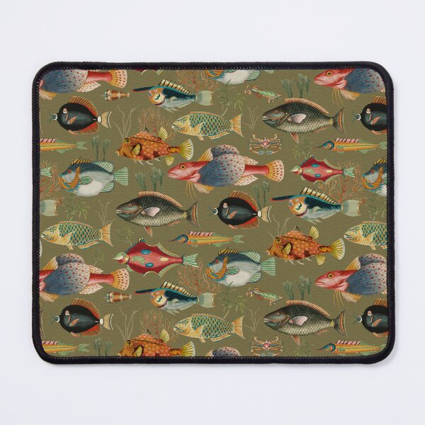 Item preview, Oceania Blooming Reef - Tropical Elegance - Sepia Sage designed and sold by UtArt.