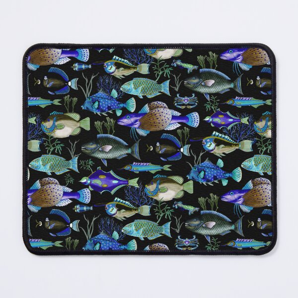 Item preview, Oceania Blooming Reef - Tropical Elegance - Night Black designed and sold by UtArt.