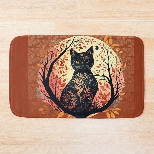 Item preview, BLACK CAT IN A MOONLIT TREE designed and sold by WendyMaree.
