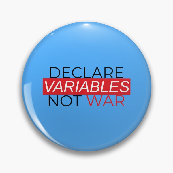 Item preview, Minimalist Programming Merch Declare Variables, Not War (Chest Print) designed and sold by IrinchiDE.