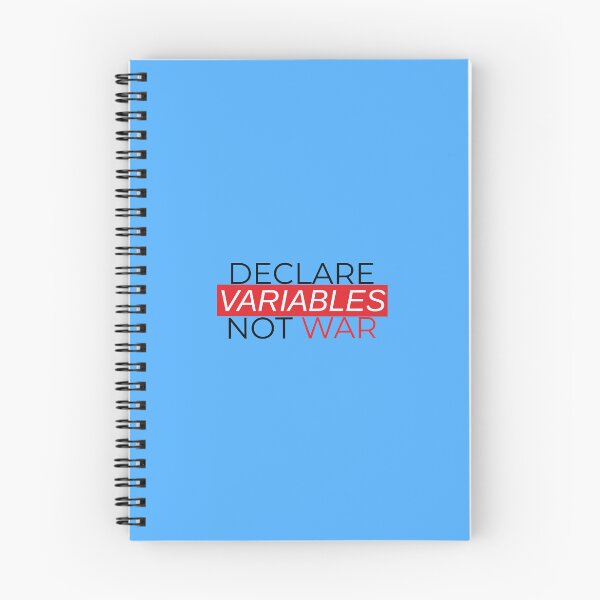 Item preview, Minimalist Programming Merch Declare Variables, Not War (Chest Print) designed and sold by IrinchiDE.