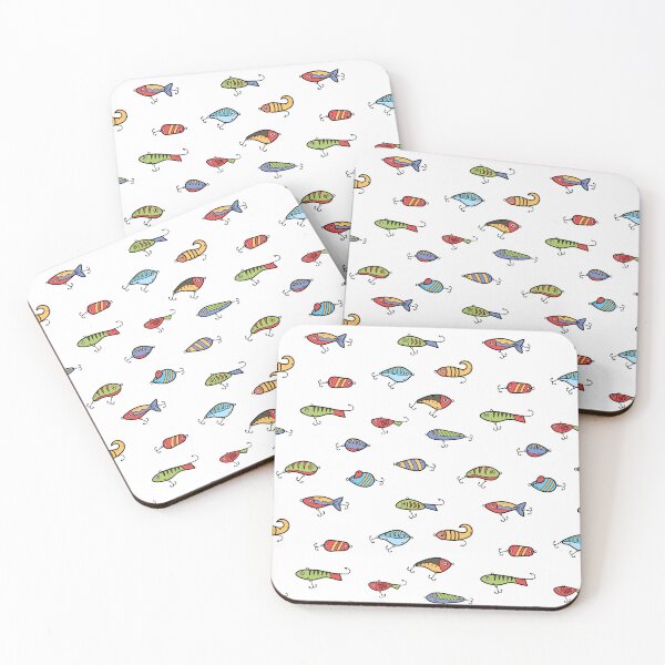 Item preview, Pattern of Fishing Lures Design designed and sold by LegendaryDesigns.