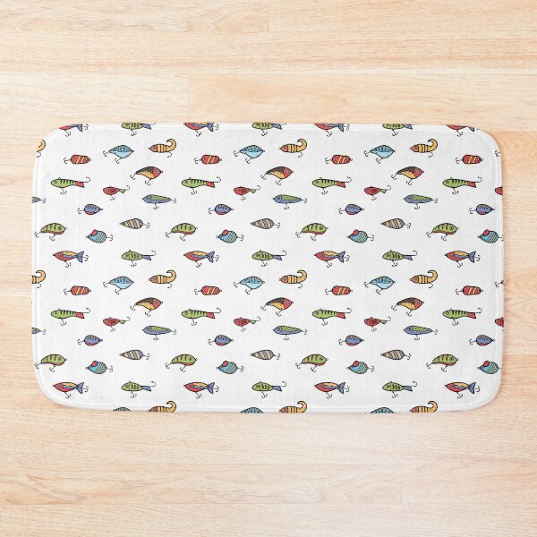 Item preview, Pattern of Fishing Lures Design designed and sold by LegendaryDesigns.