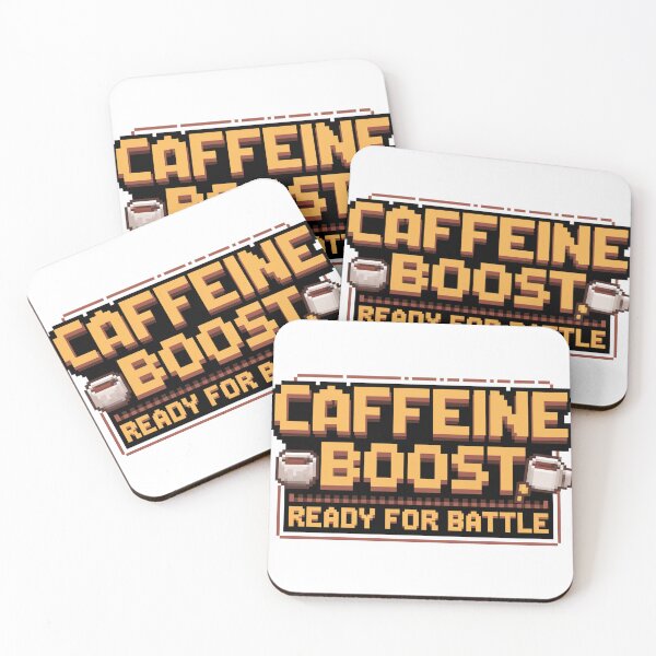 Item preview, Caffeine Boost, Ready for Battle designed and sold by 8bitdecalworld.