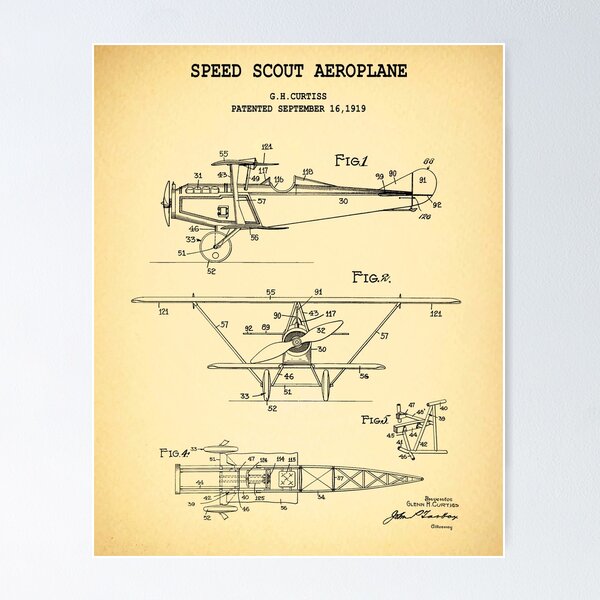 Item preview, Speed Scout Aeroplane designed and sold by PATENT PRINTS.