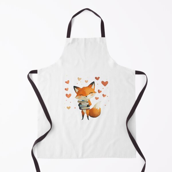 Item preview, mischievous fox character with a playful grin, holding a stack of books designed and sold by zirconp.