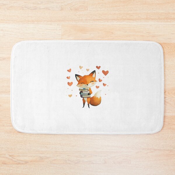 Item preview, mischievous fox character with a playful grin, holding a stack of books designed and sold by zirconp.