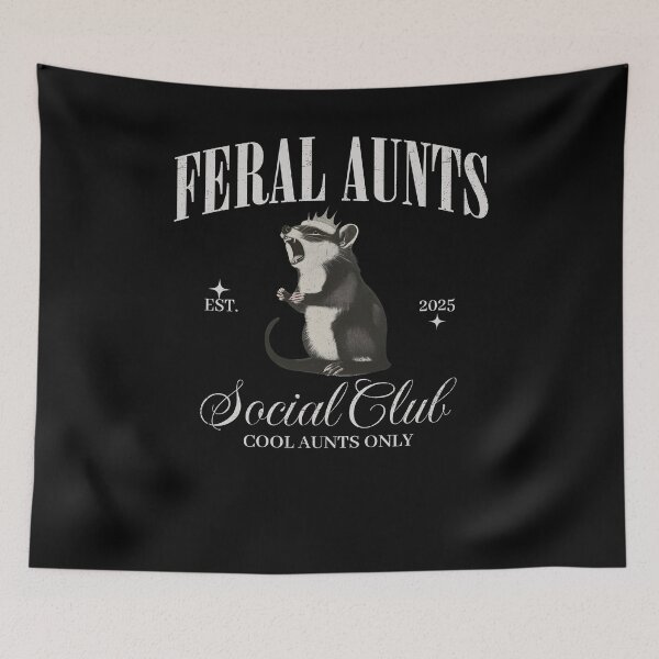 Item preview, Feral Aunts Cool Aunt Club Opossum Pregnancy Reveal Auntie designed and sold by Wisppiaa.