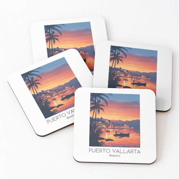 Item preview, A Vintage Illustration of Puerto Vallarta - Mexico  designed and sold by GoodOldVintage.