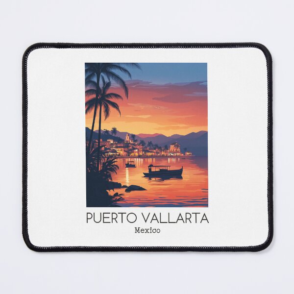 Item preview, A Vintage Illustration of Puerto Vallarta - Mexico designed and sold by GoodOldVintage.