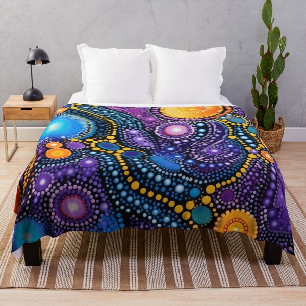 Item preview, Aboriginal Inspired Dot Art - Variant Wildflowers designed and sold by GrinGalore.