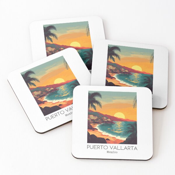 Item preview, A Vintage Illustration of Puerto Vallarta - Mexico  designed and sold by GoodOldVintage.
