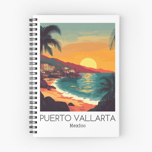 Item preview, A Vintage Illustration of Puerto Vallarta - Mexico  designed and sold by GoodOldVintage.