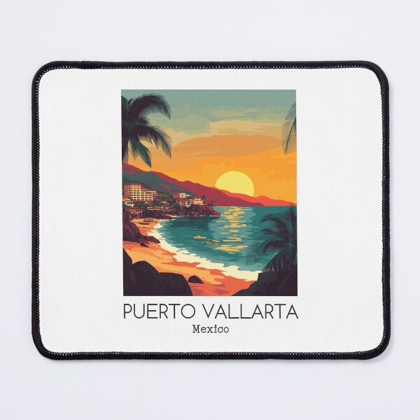 Item preview, A Vintage Illustration of Puerto Vallarta - Mexico designed and sold by GoodOldVintage.