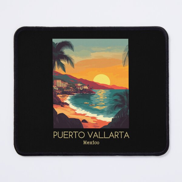 Item preview, A Vintage Illustration of Puerto Vallarta - Mexico designed and sold by GoodOldVintage.