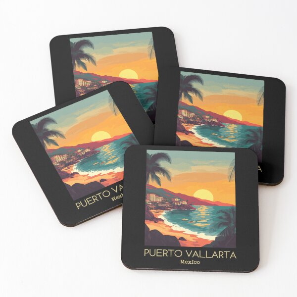 Item preview, A Vintage Illustration of Puerto Vallarta - Mexico  designed and sold by GoodOldVintage.