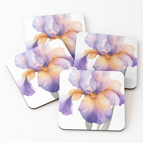 Item preview, Elegant Iris Flower Botanical Art Print designed and sold by Mihush.