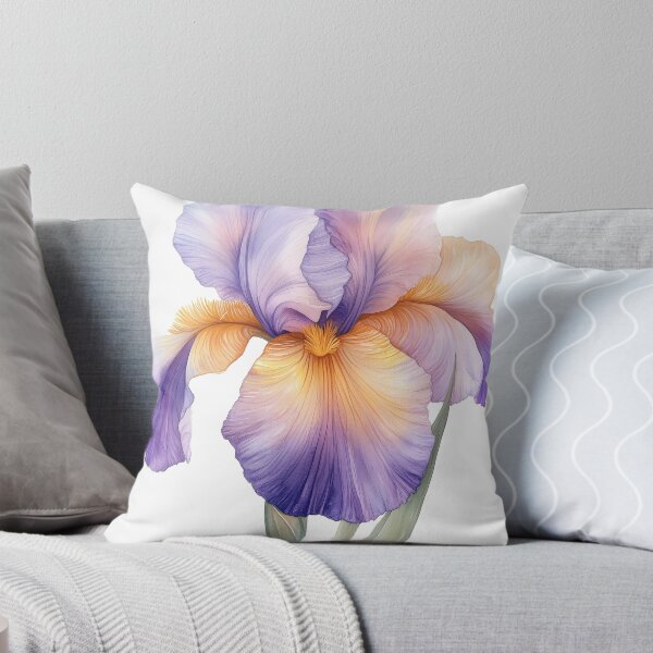 Item preview, Elegant Iris Flower Botanical Art Print designed and sold by Mihush.