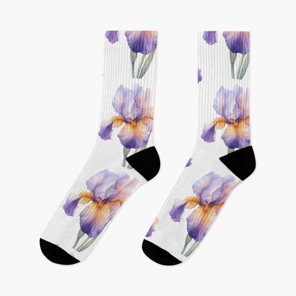 Item preview, Elegant Iris Flower Botanical Art Print designed and sold by Mihush.