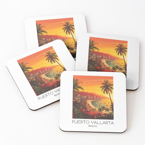 Item preview, A Vintage Illustration of Puerto Vallarta - Mexico  designed and sold by GoodOldVintage.