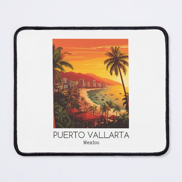 Item preview, A Vintage Illustration of Puerto Vallarta - Mexico designed and sold by GoodOldVintage.