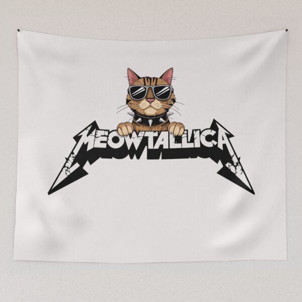 Item preview, Meowtallica  designed and sold by BugiDesignArt.