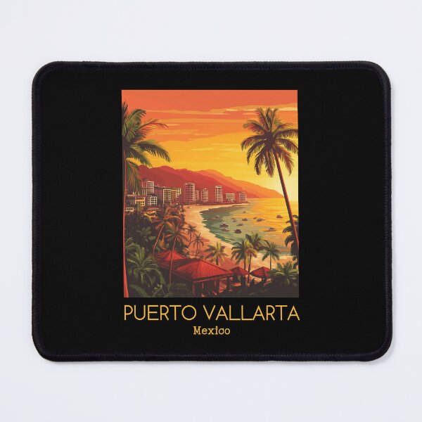 Item preview, A Vintage Illustration of Puerto Vallarta - Mexico designed and sold by GoodOldVintage.