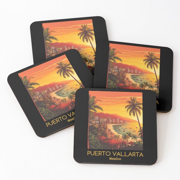 Item preview, A Vintage Illustration of Puerto Vallarta - Mexico  designed and sold by GoodOldVintage.