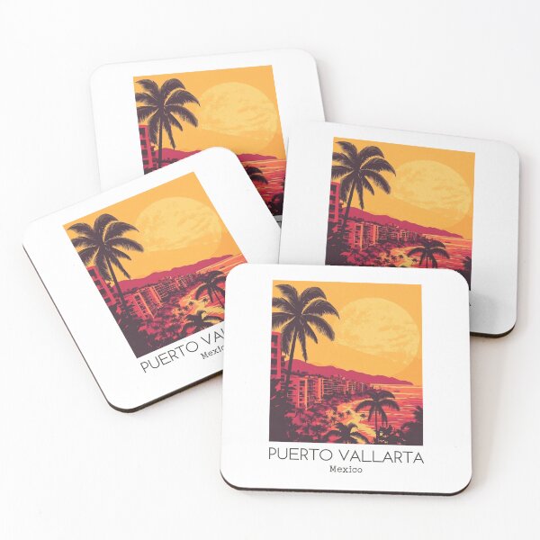 Item preview, A Vintage Illustration of Puerto Vallarta - Mexico  designed and sold by GoodOldVintage.