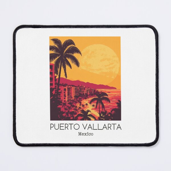 Item preview, A Vintage Illustration of Puerto Vallarta - Mexico designed and sold by GoodOldVintage.