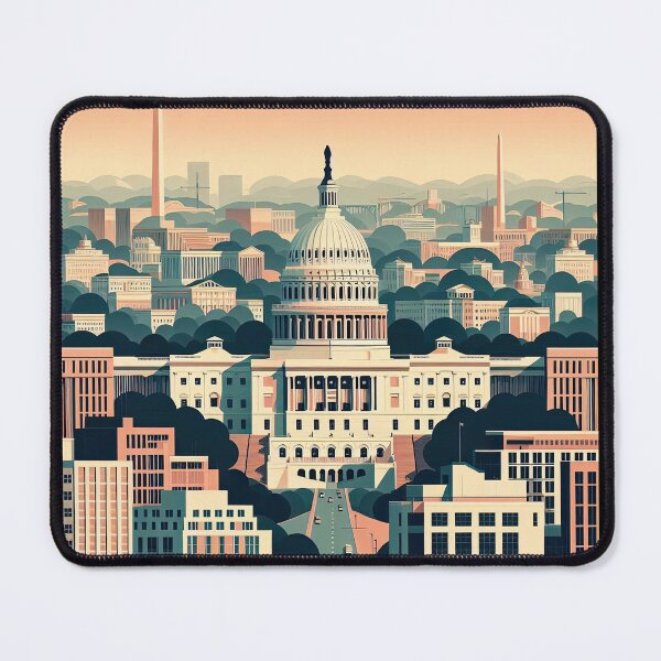 Item preview, Capitol Hill Minimalism Art Style designed and sold by artofuniverse.