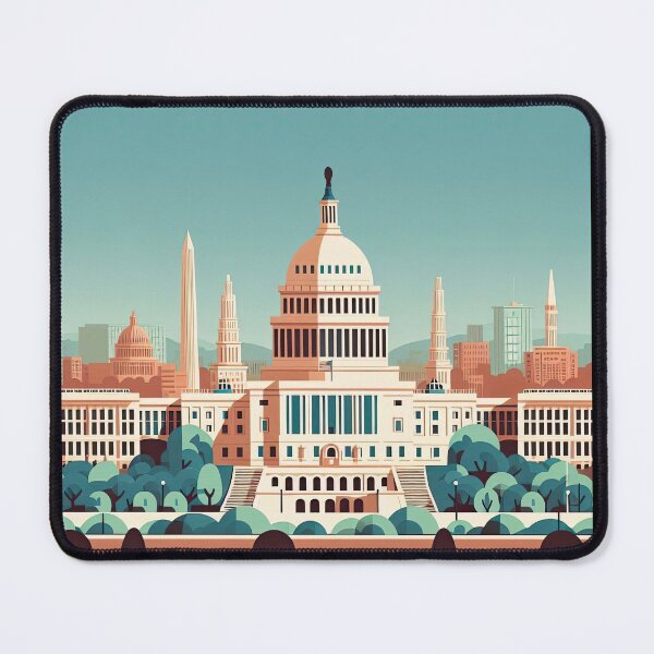 Item preview, Capitol Hill Minimalism Art Style designed and sold by artofuniverse.