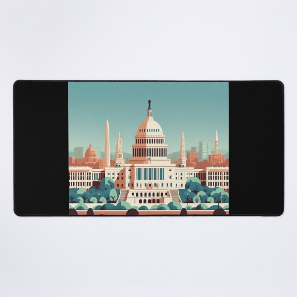 Item preview, Capitol Hill Minimalism Art Style designed and sold by artofuniverse.