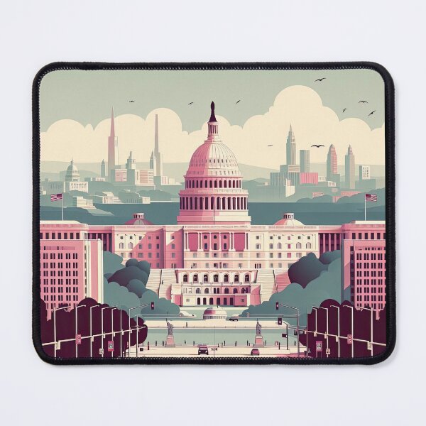 Item preview, Capitol Hill Minimalism Art Style designed and sold by artofuniverse.