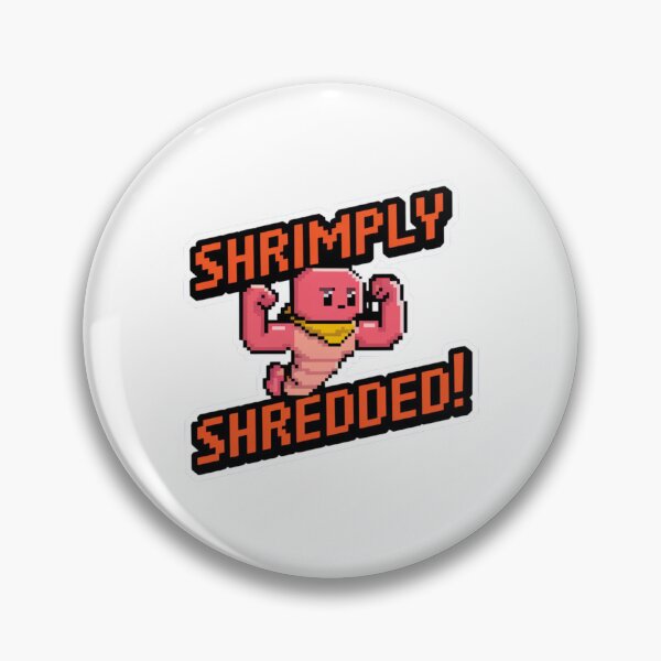 Item preview, Shrimply Shredded! designed and sold by 8bitdecalworld.