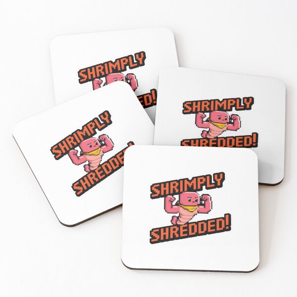 Item preview, Shrimply Shredded! designed and sold by 8bitdecalworld.