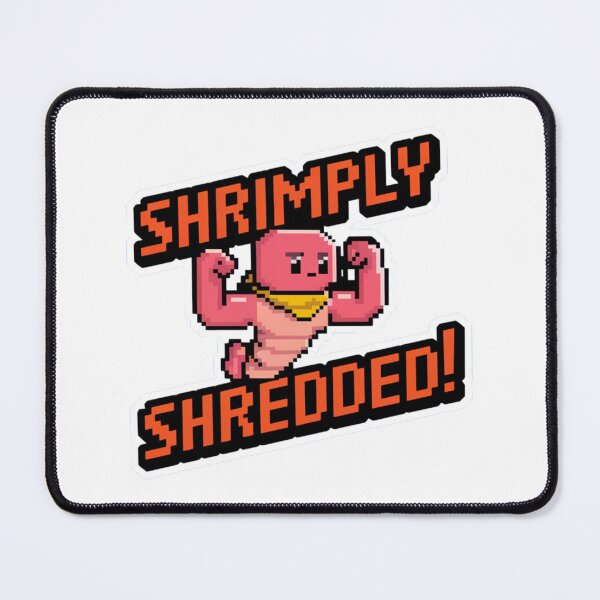 Item preview, Shrimply Shredded! designed and sold by 8bitdecalworld.