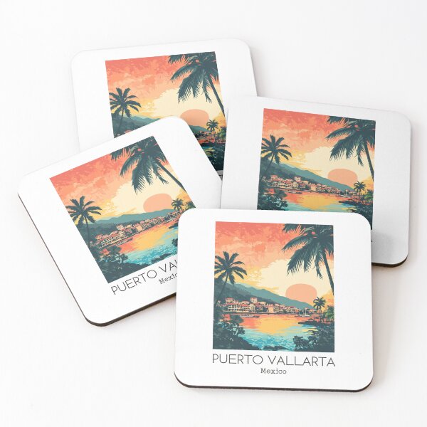 Item preview, A Vintage Illustration of Puerto Vallarta - Mexico  designed and sold by GoodOldVintage.